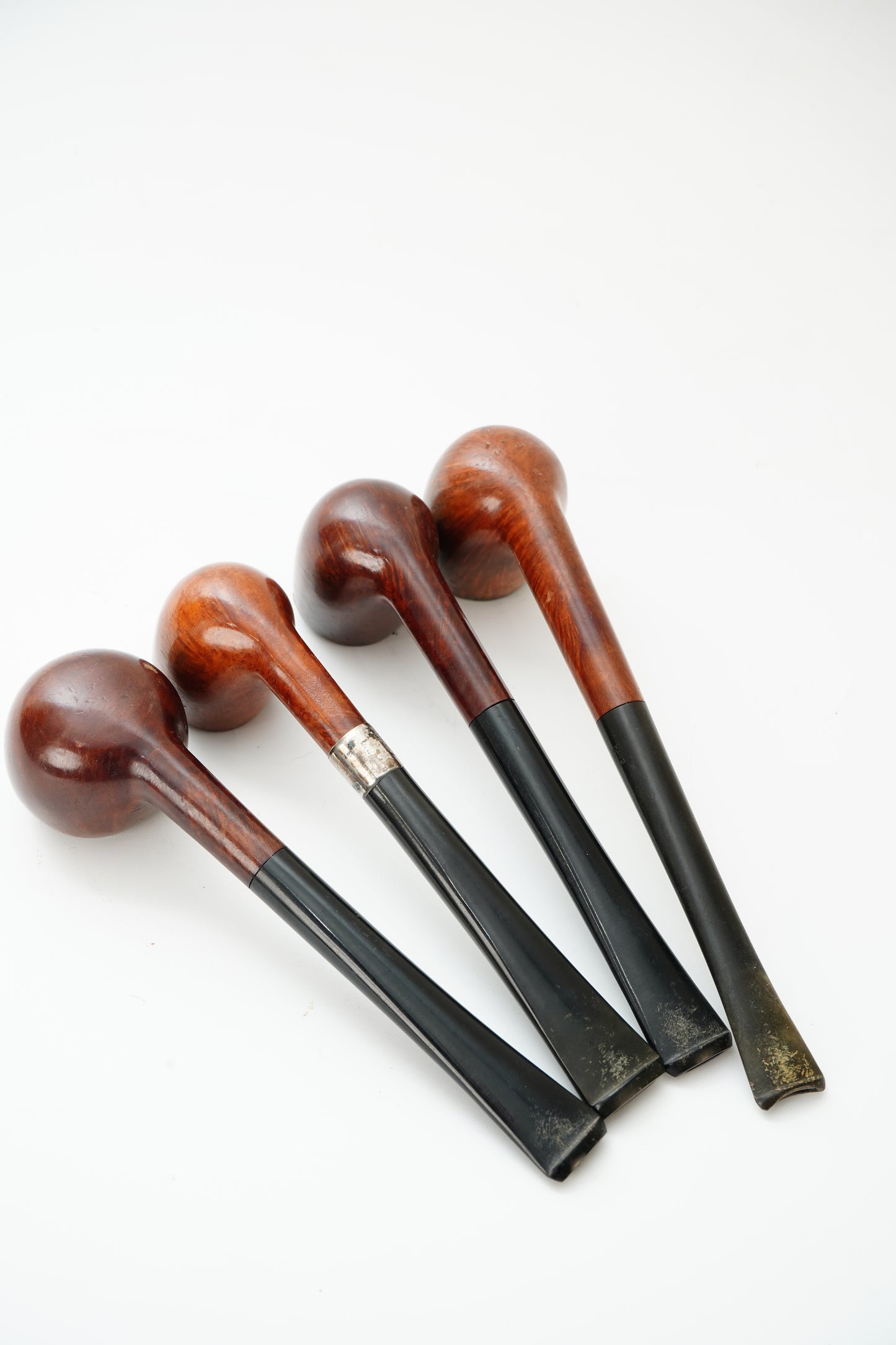 Vintage Briar Tobacco Pipe Set of 4