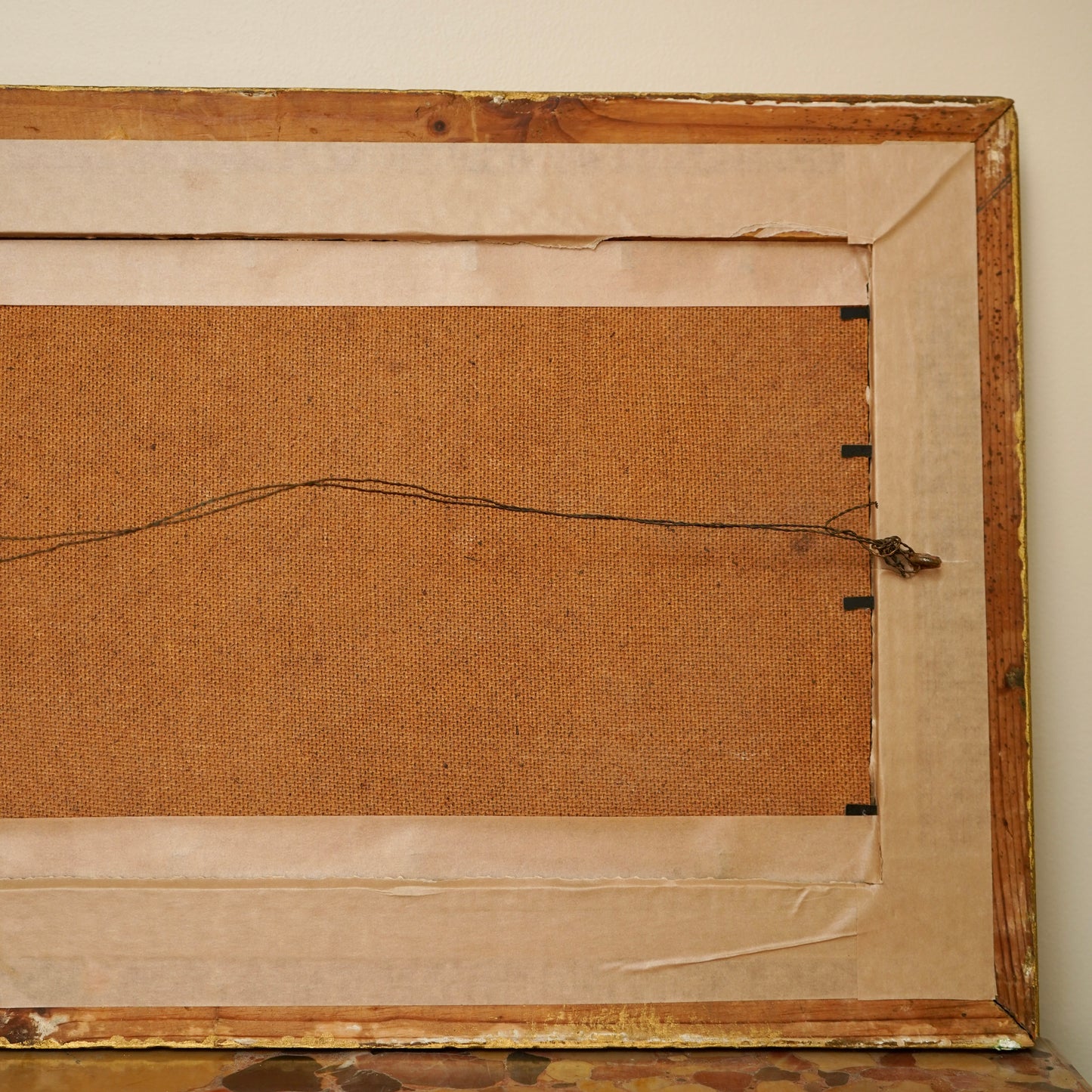 Early 20th Century Impressionist Oil Painting | Sunset Over River Valley in Gilt Frame