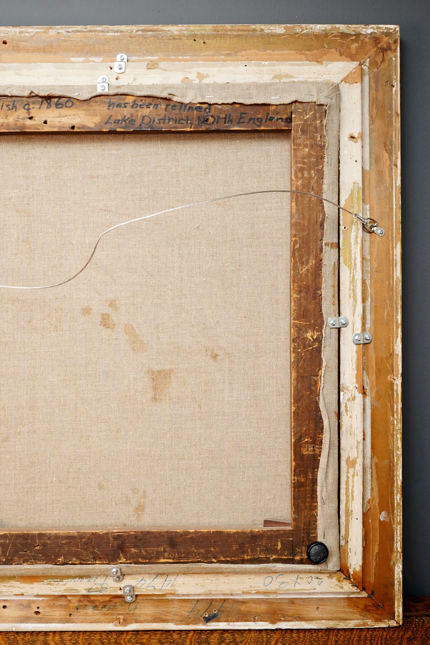 Antique English School Landscape Oil Painting c1860