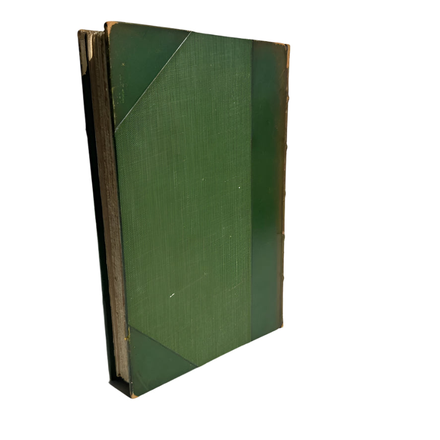 "Selected Poems of Francis Thompson" Faded Green / Brown Half Leather Book, Circa 1910-1925