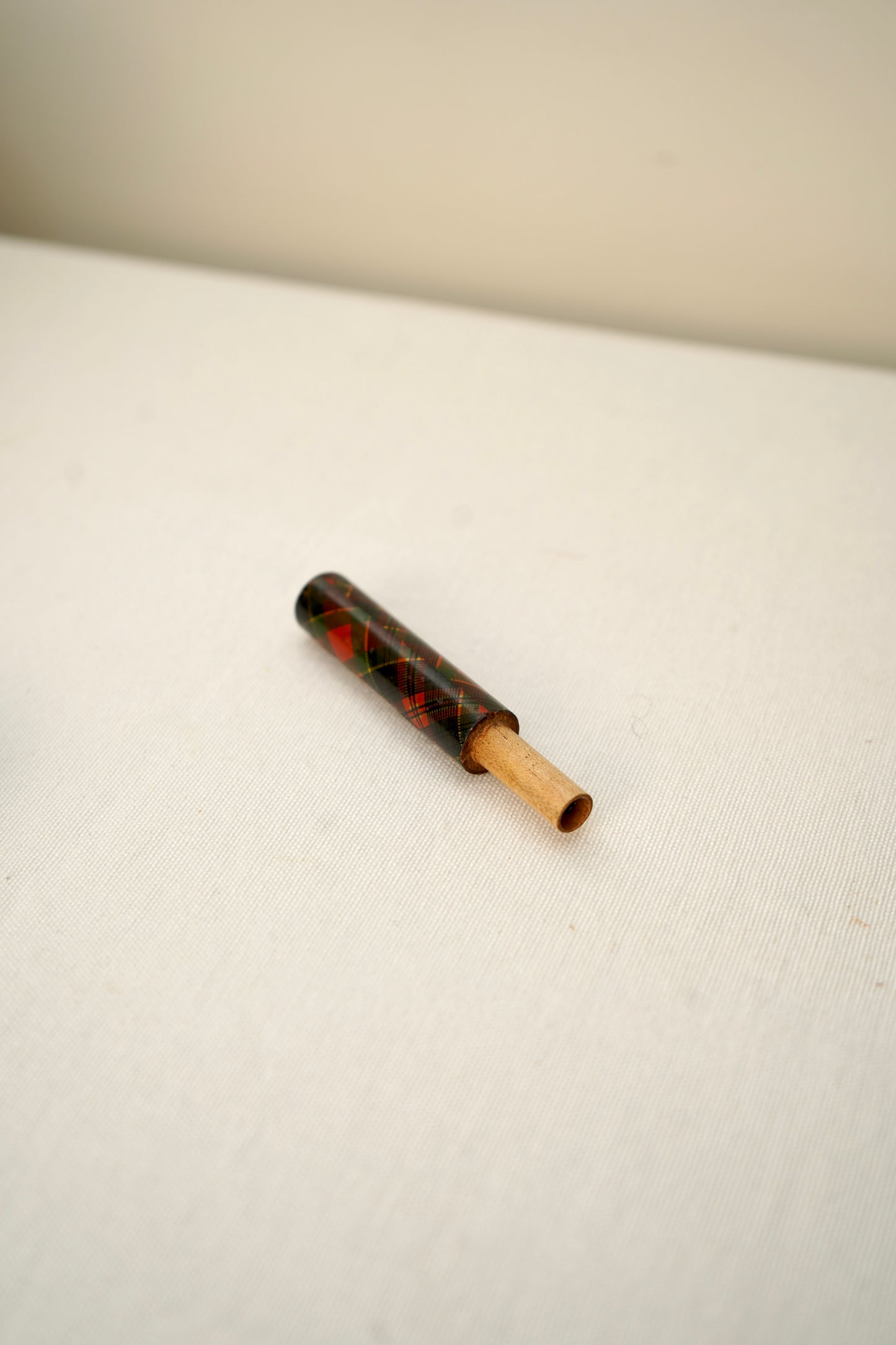 Victorian Scottish Tartanware Needle Case with Needles, McPherson Tartan, c. 1870–1900