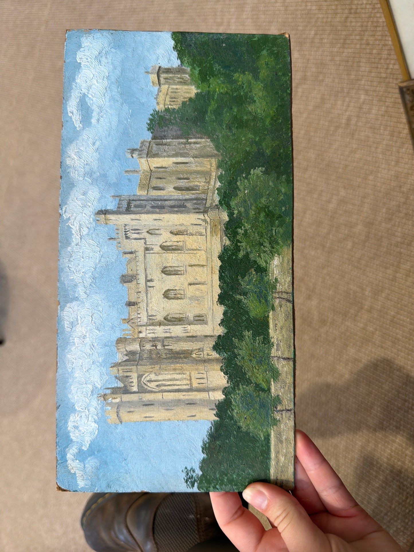 Antique English Oil Painting, Arundel Castle West Sussex, Circa 1900