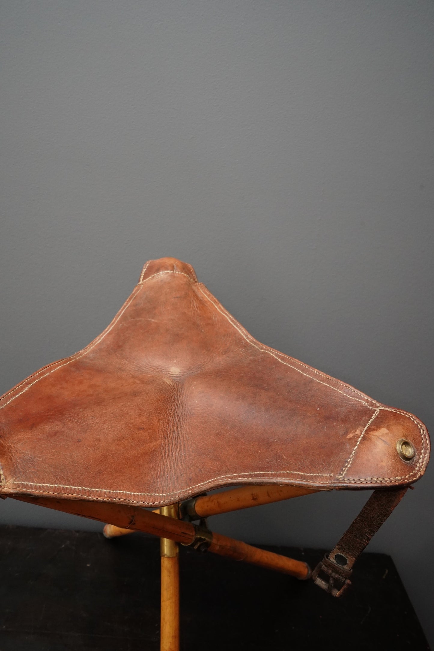 Vintage British Artist Paint Kit with Folding Stool, Easel, Palette and Paint Box