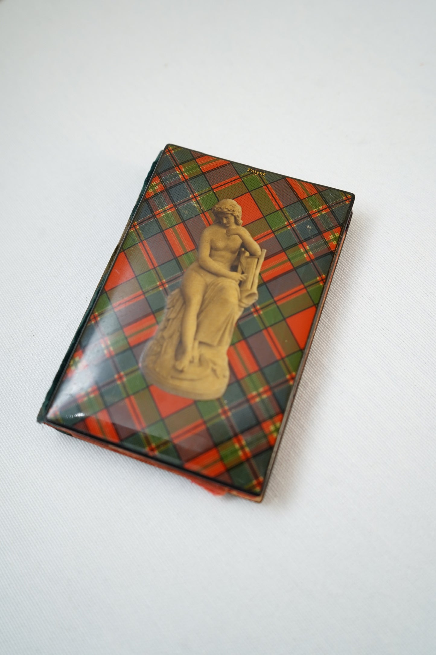 Victorian Scottish Tartanware Aide Memoire Pocket Notebook c. 1860–1880