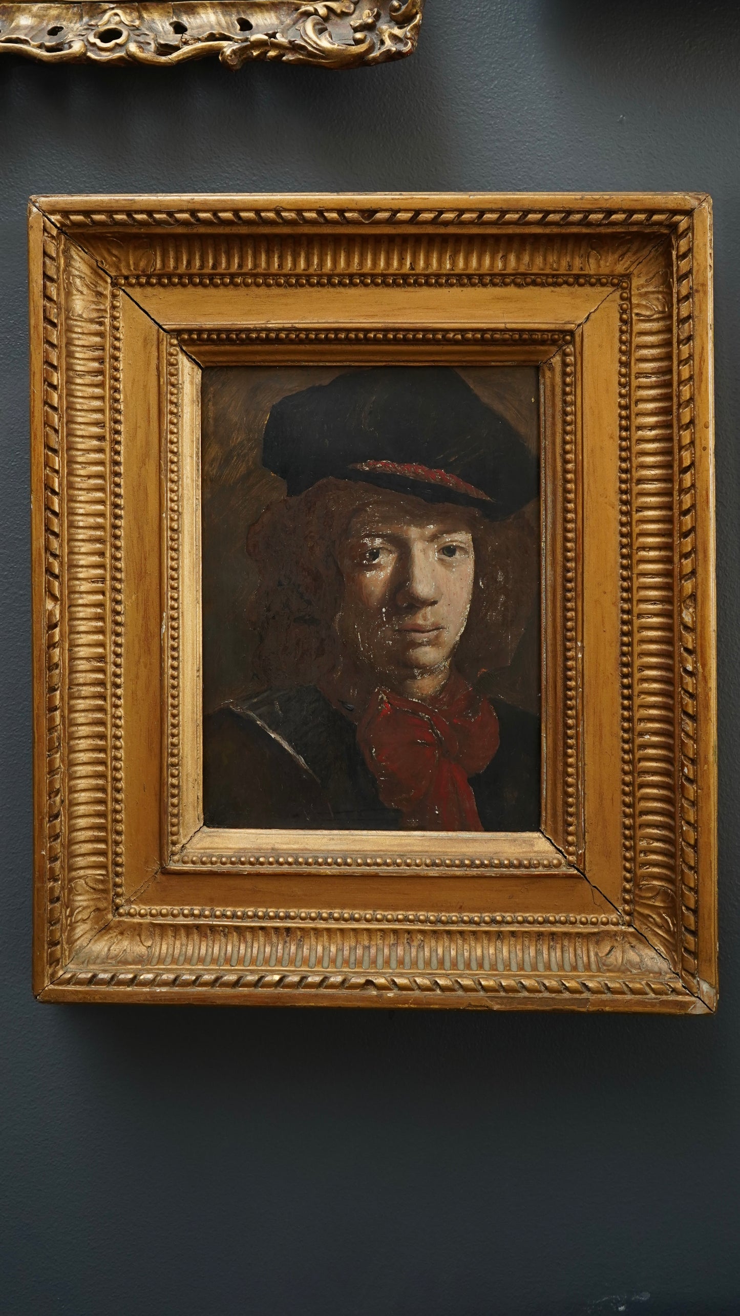 1930 Slade School Portrait Study After the Old Masters | Oil on Board by Gordon Hughes