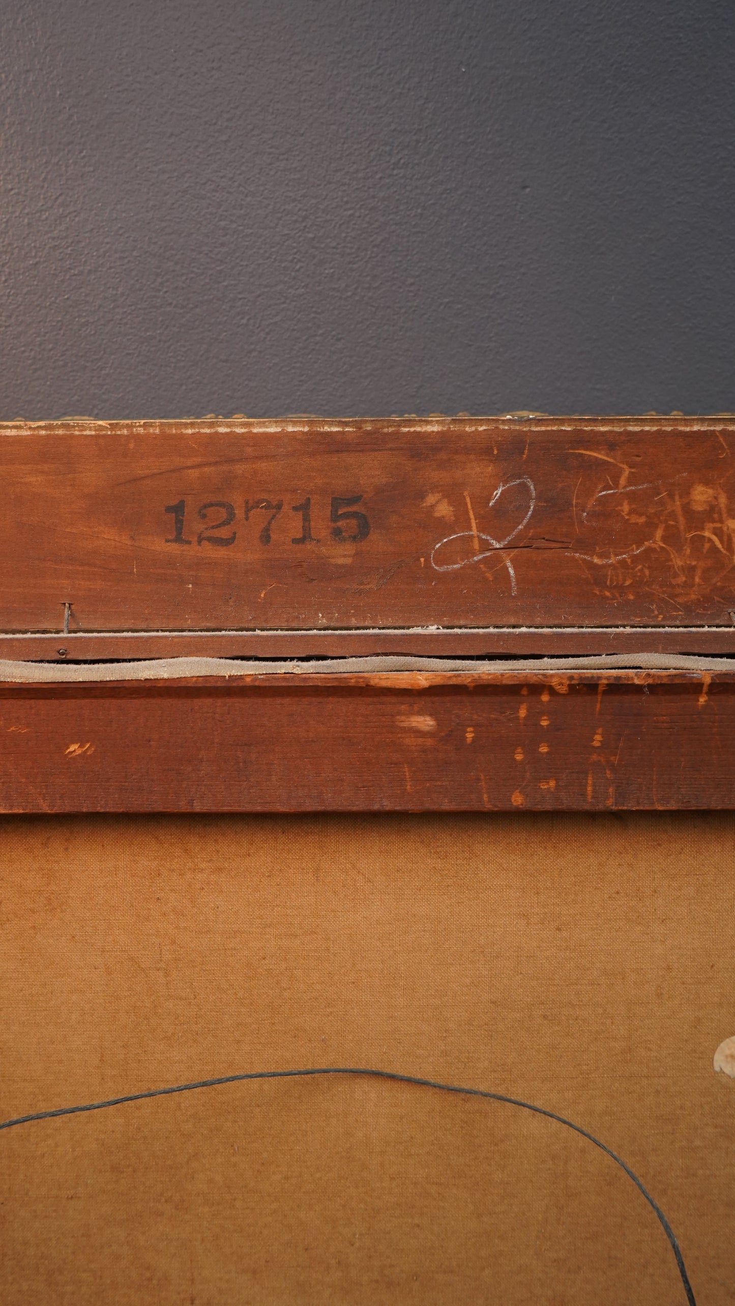 Antique European Still Life Oil Painting with Pineapple and Citrus in Gilded Frame