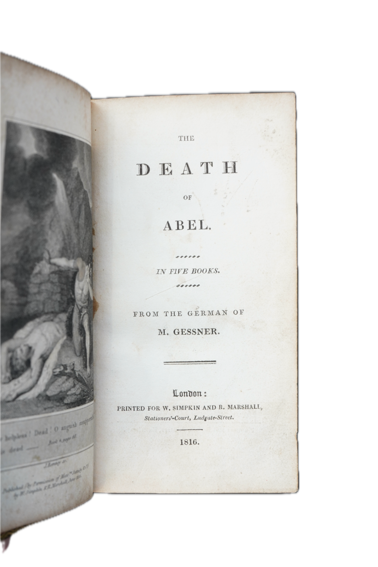 1816 Salomon Gessner The Death of Abel