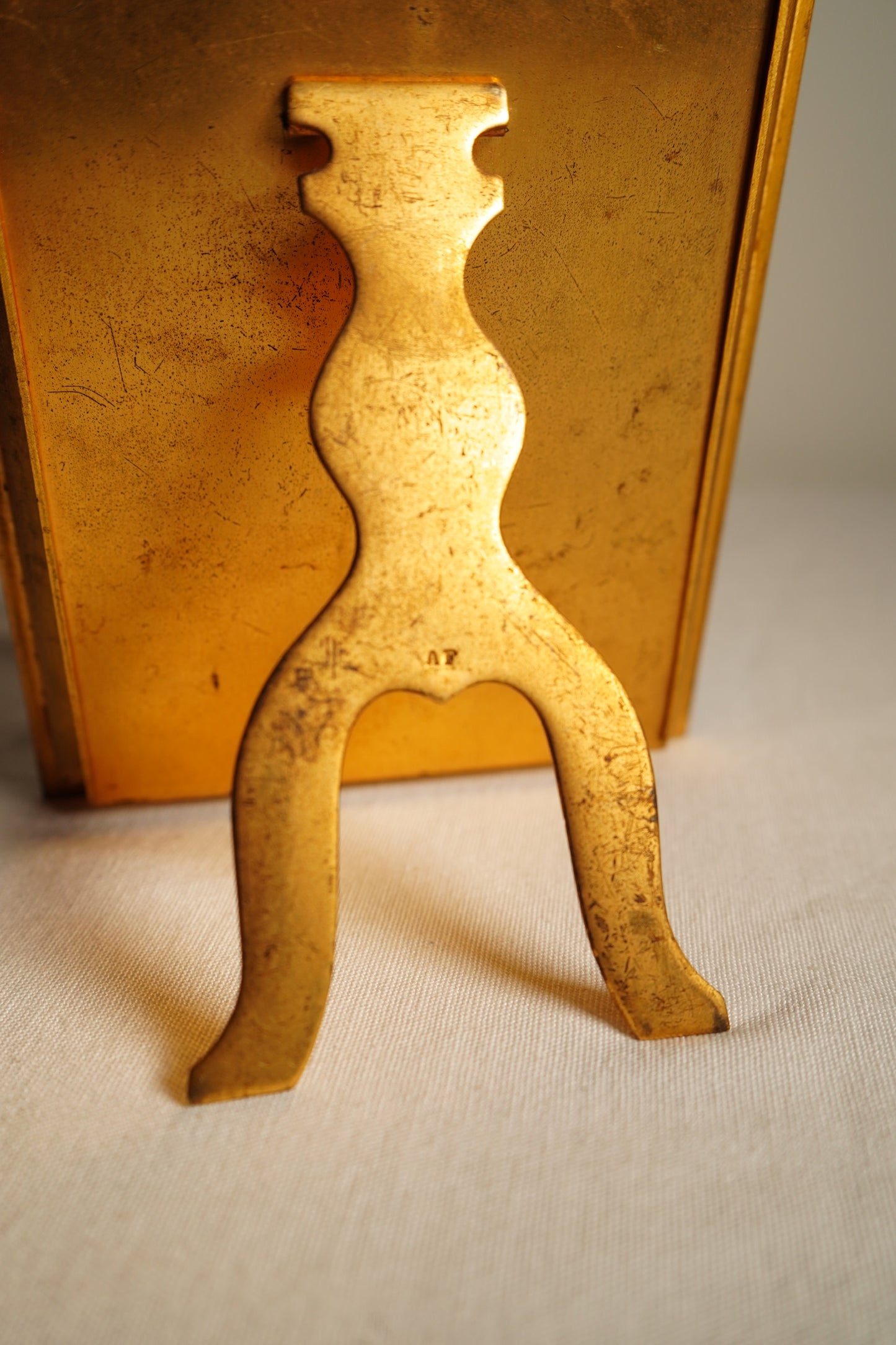 Parisian Gilt Brass and Cobalt Enamel Photograph Frame, Early 20th Century