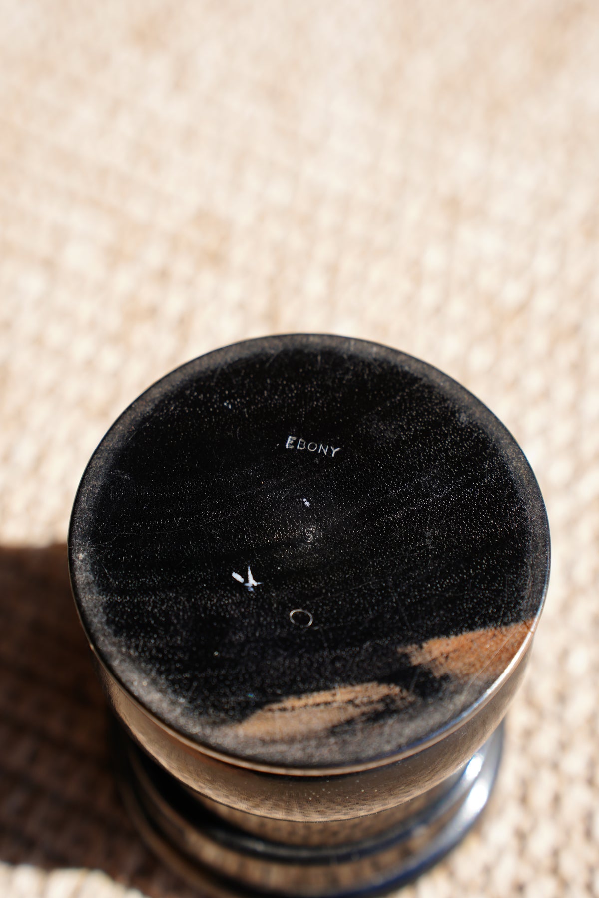 Antique English Ebony Trinket Box