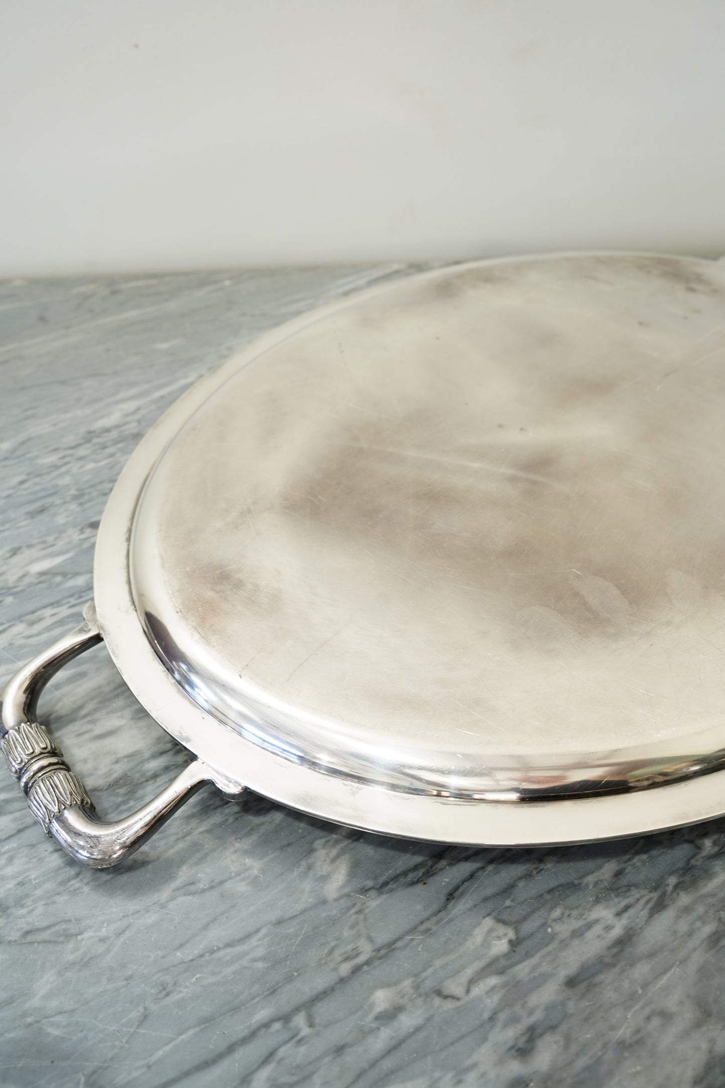 Vintage Christofle French Silverplate Oval Serving Tray