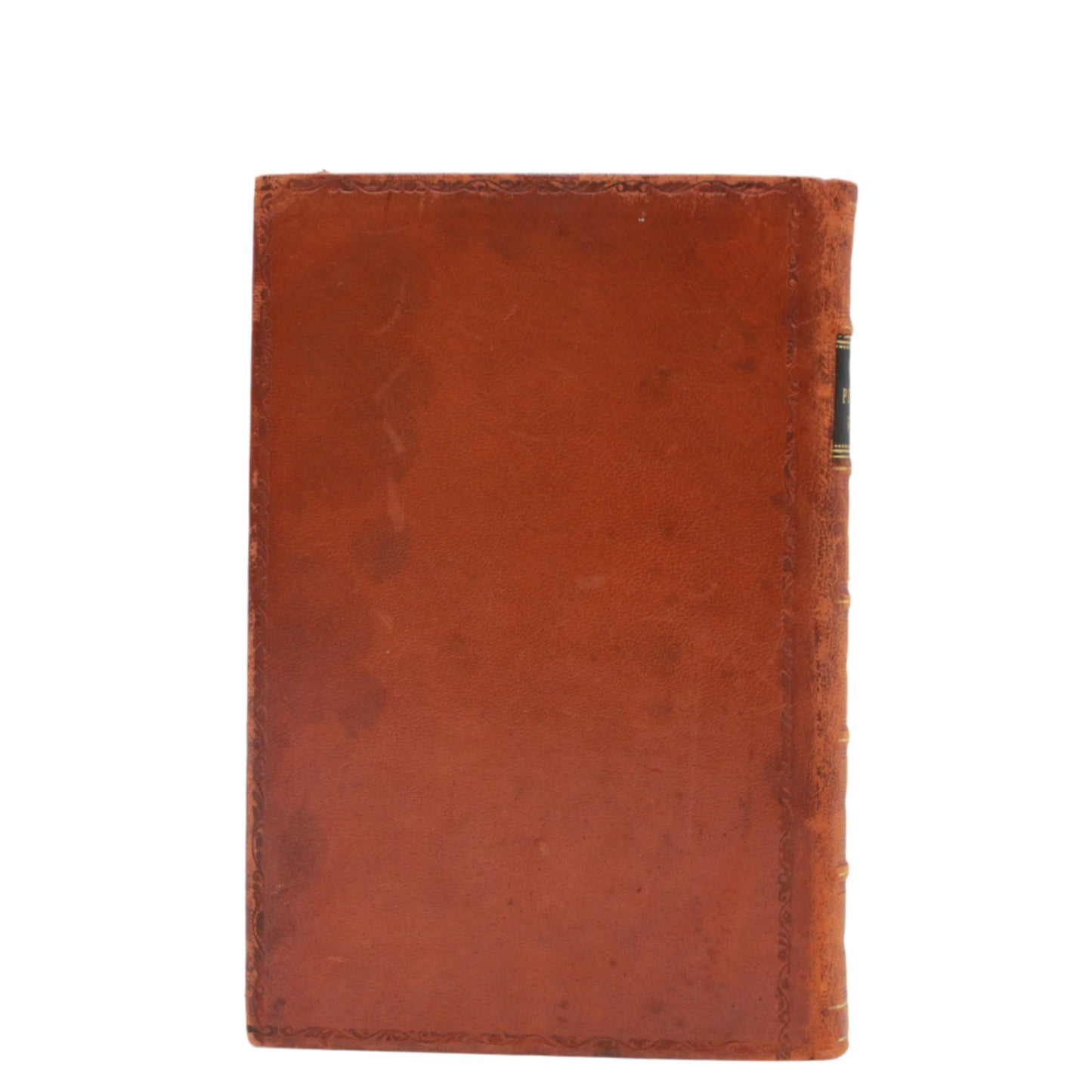 1919 "The Poetical Works of Robert Burns" Brown Full Leather Prize Binding Book