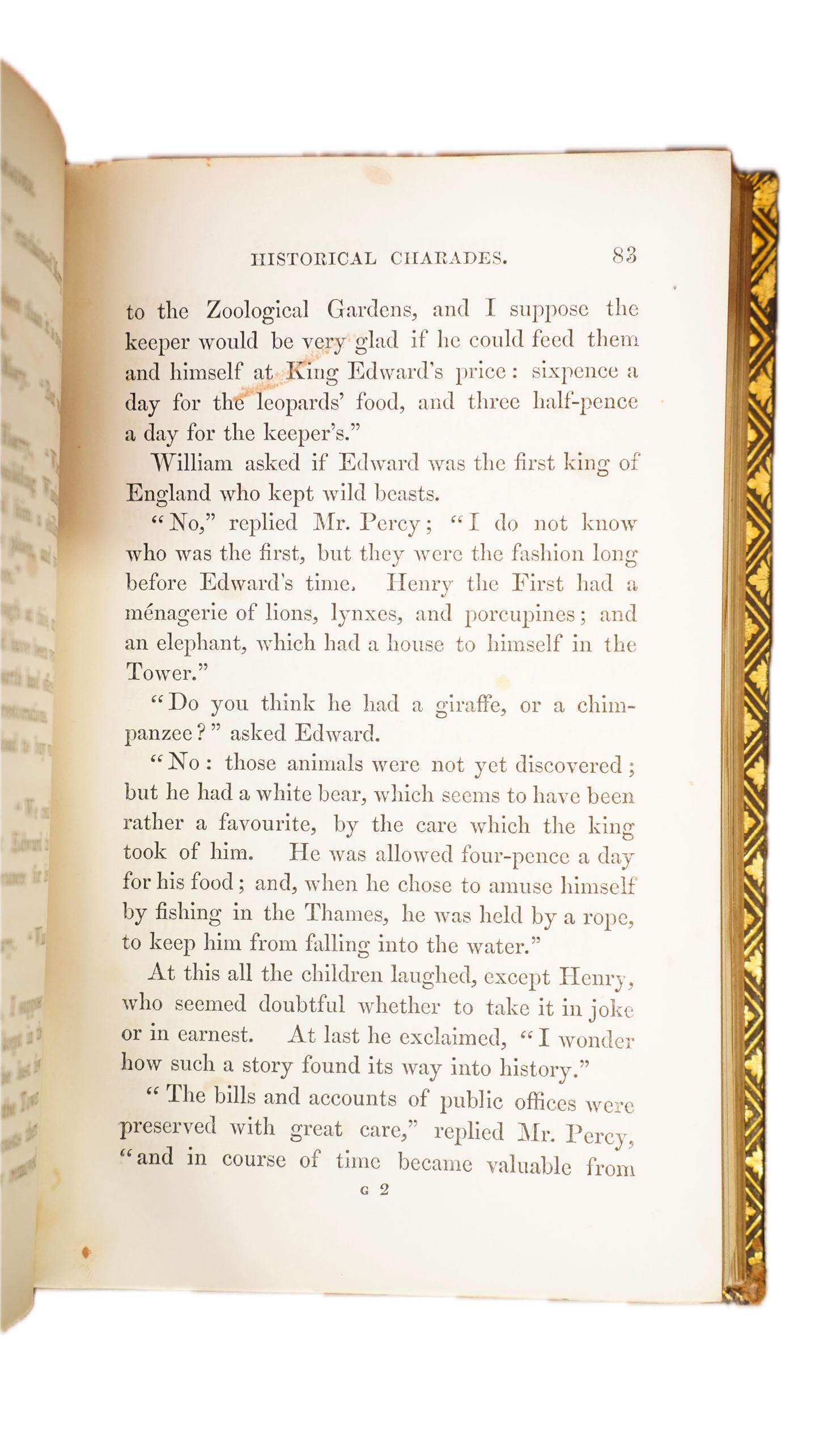 Maitland Historical Charades 1847 Antique Morocco Leather Book