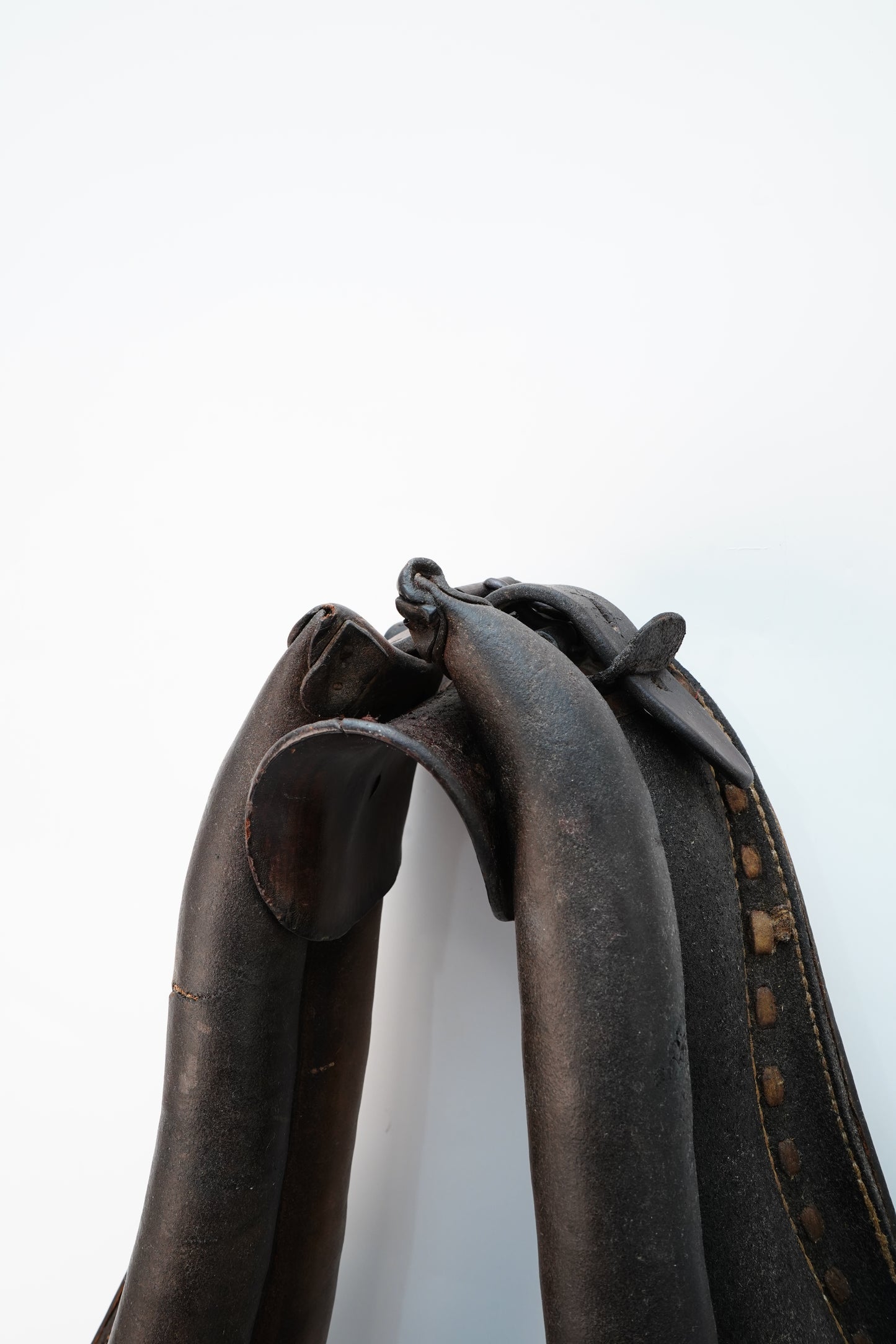 Antique Leather Draft Horse Collar Equestrian Decor