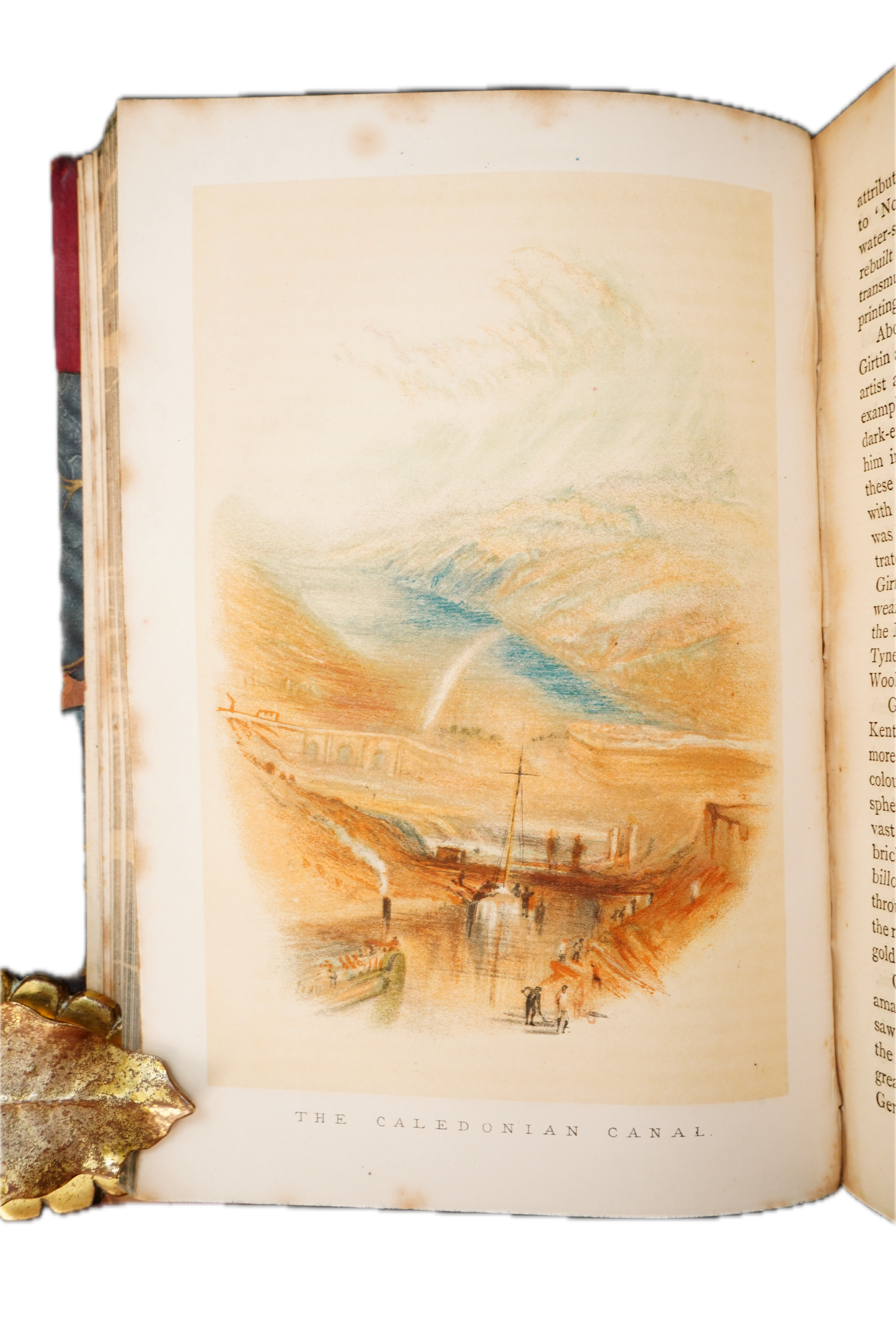 1897 J.M.W. Turner Biography Half Leather Illustrated Art Book