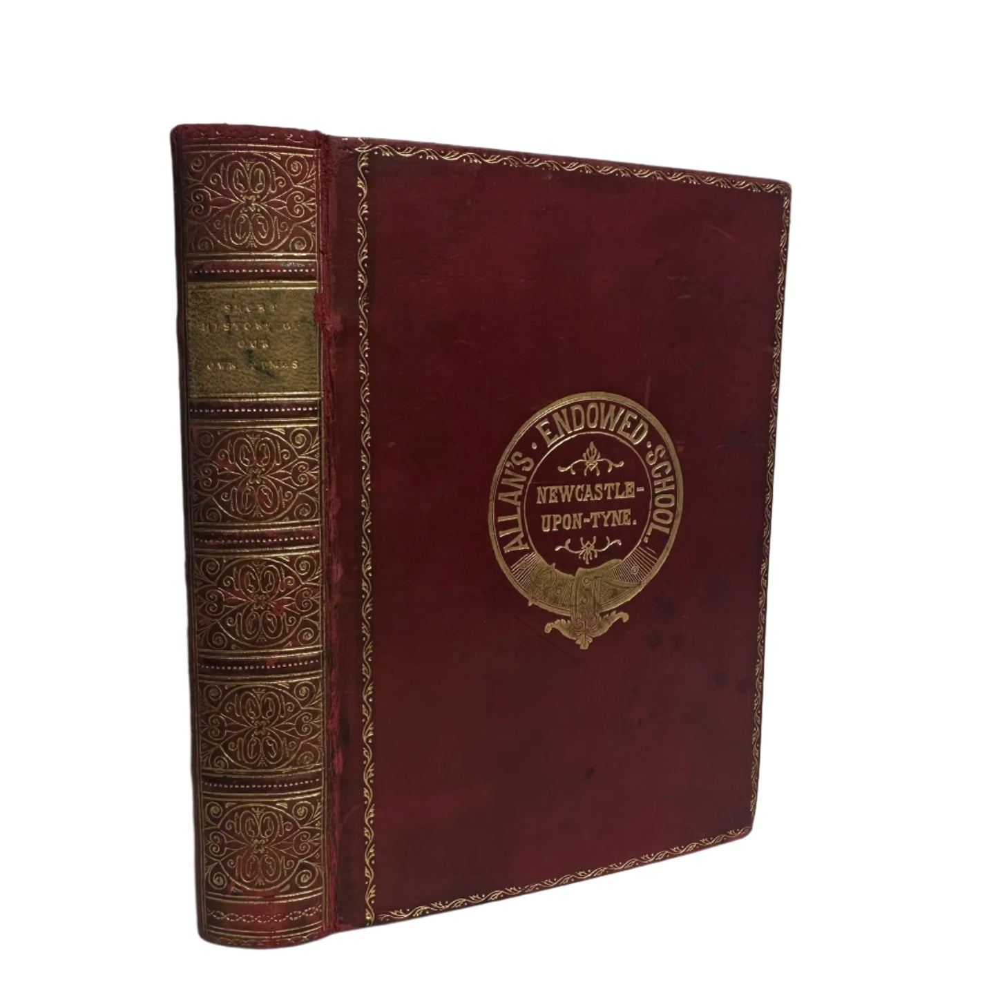 1908 "Short History of Our Own Times from the Accession of Queen Victoria to the Accession of King Edward VII" Full Leather Book