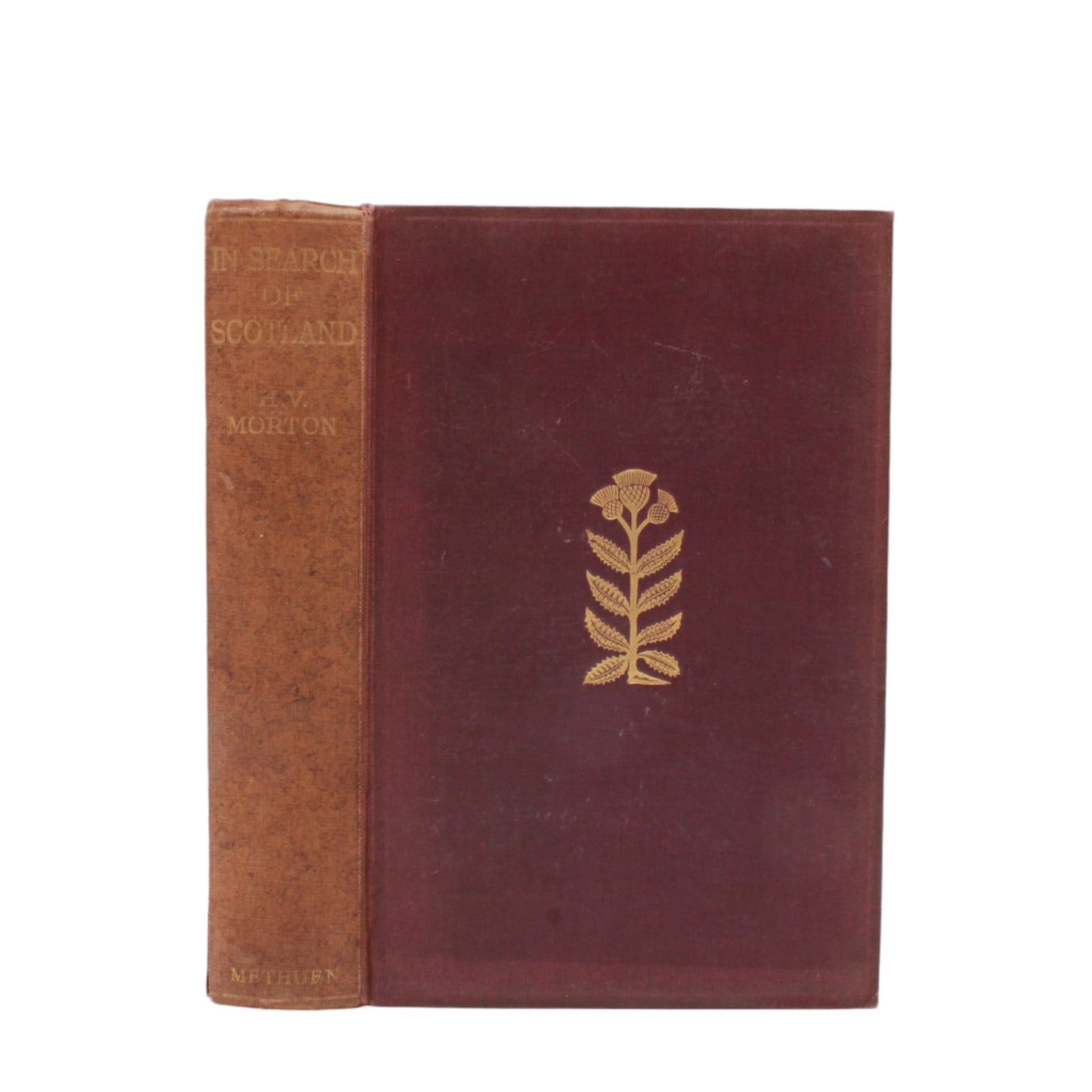 1933 "In Search of Scotland" Red Maroon Cloth Book