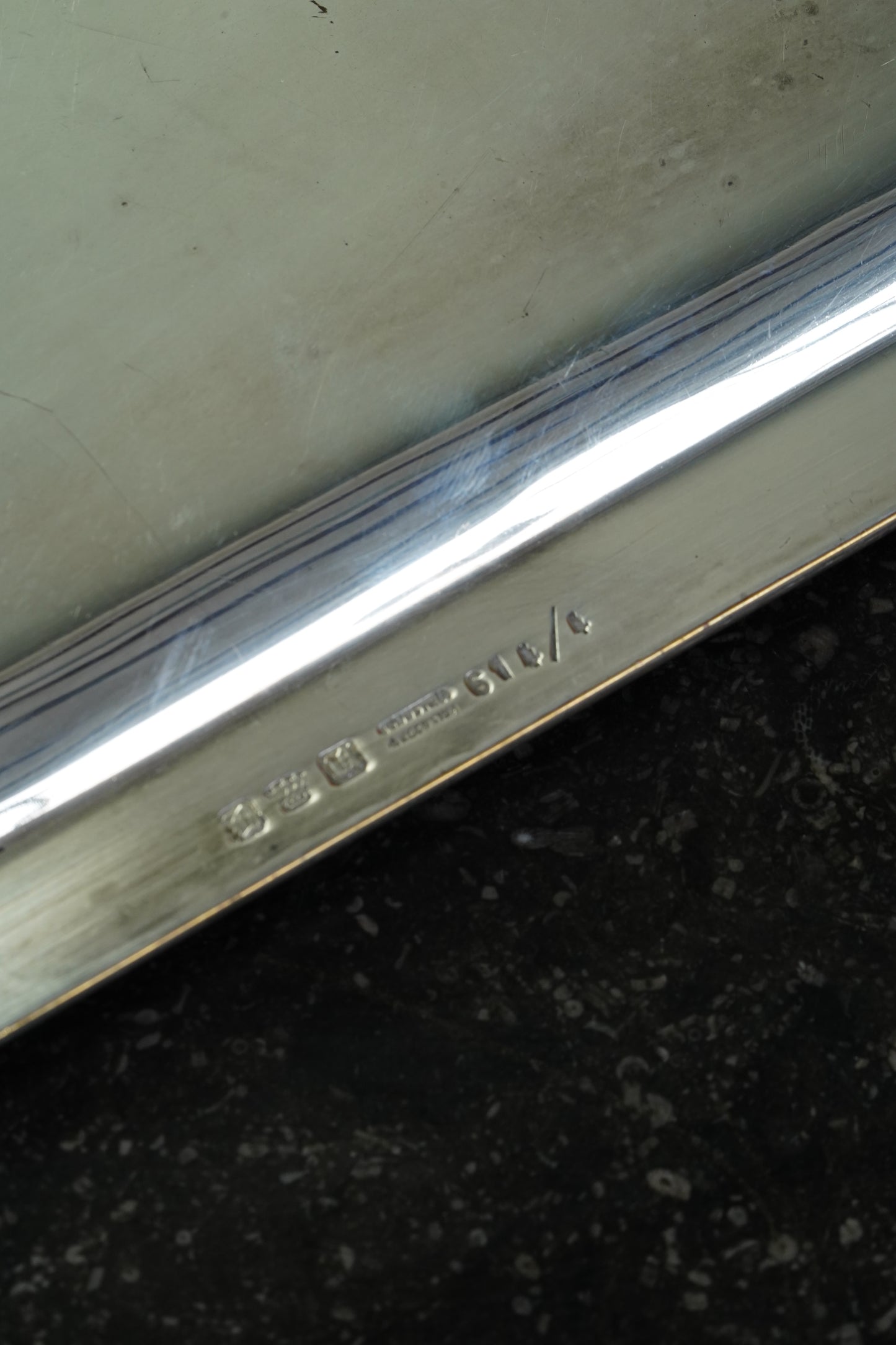 Christofle Silverplate Two-Handled Tray, Art Deco, Circa 1935