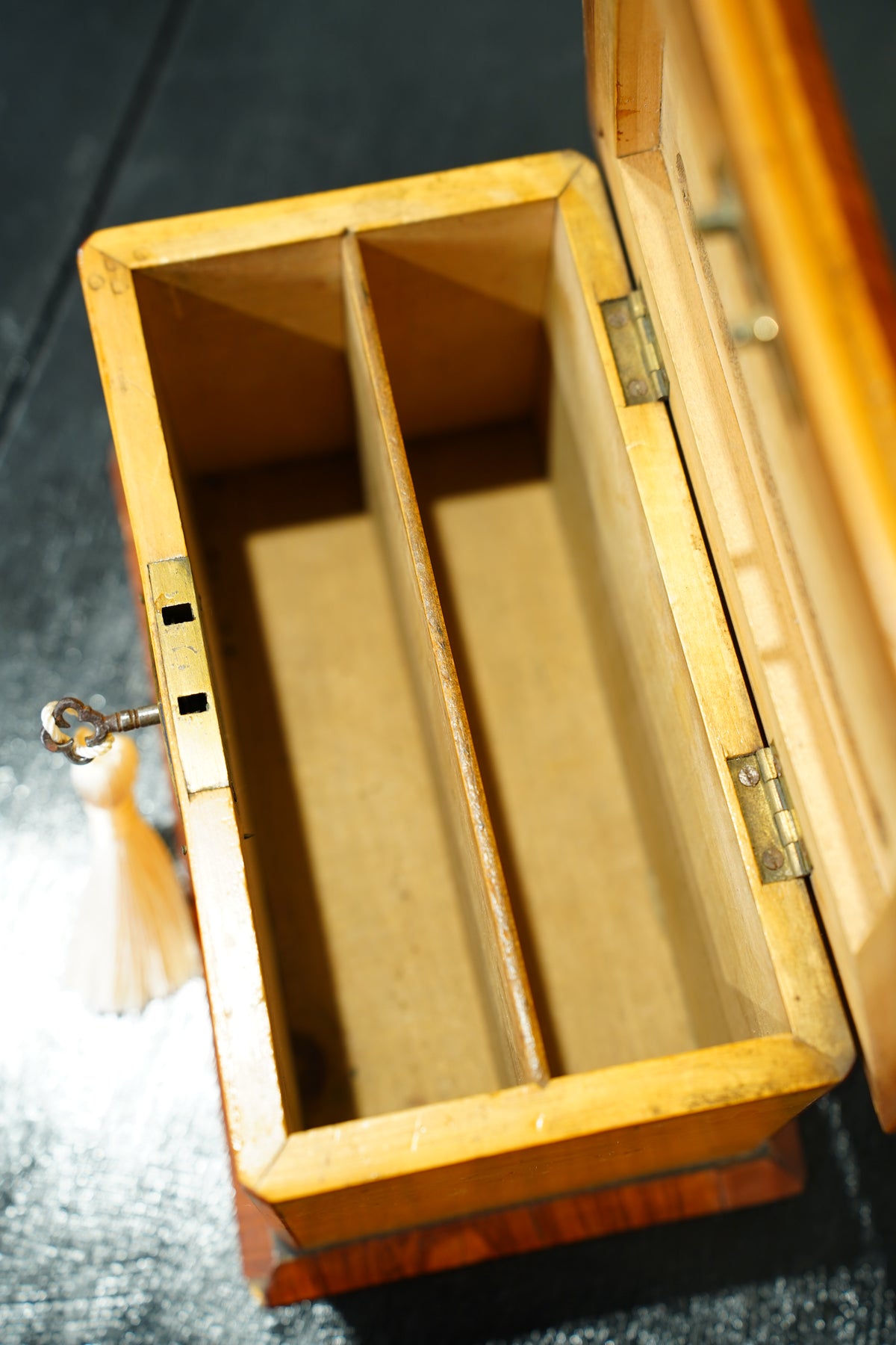 Antique English Satinwood Letter Box, Country House
