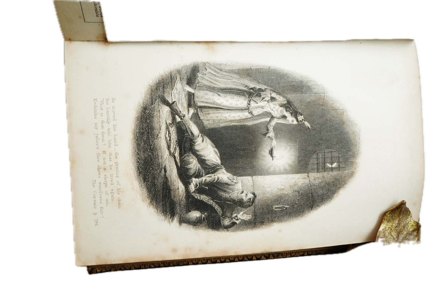 Illustrated Victorian Lord Byron Poetry Book Full Leather