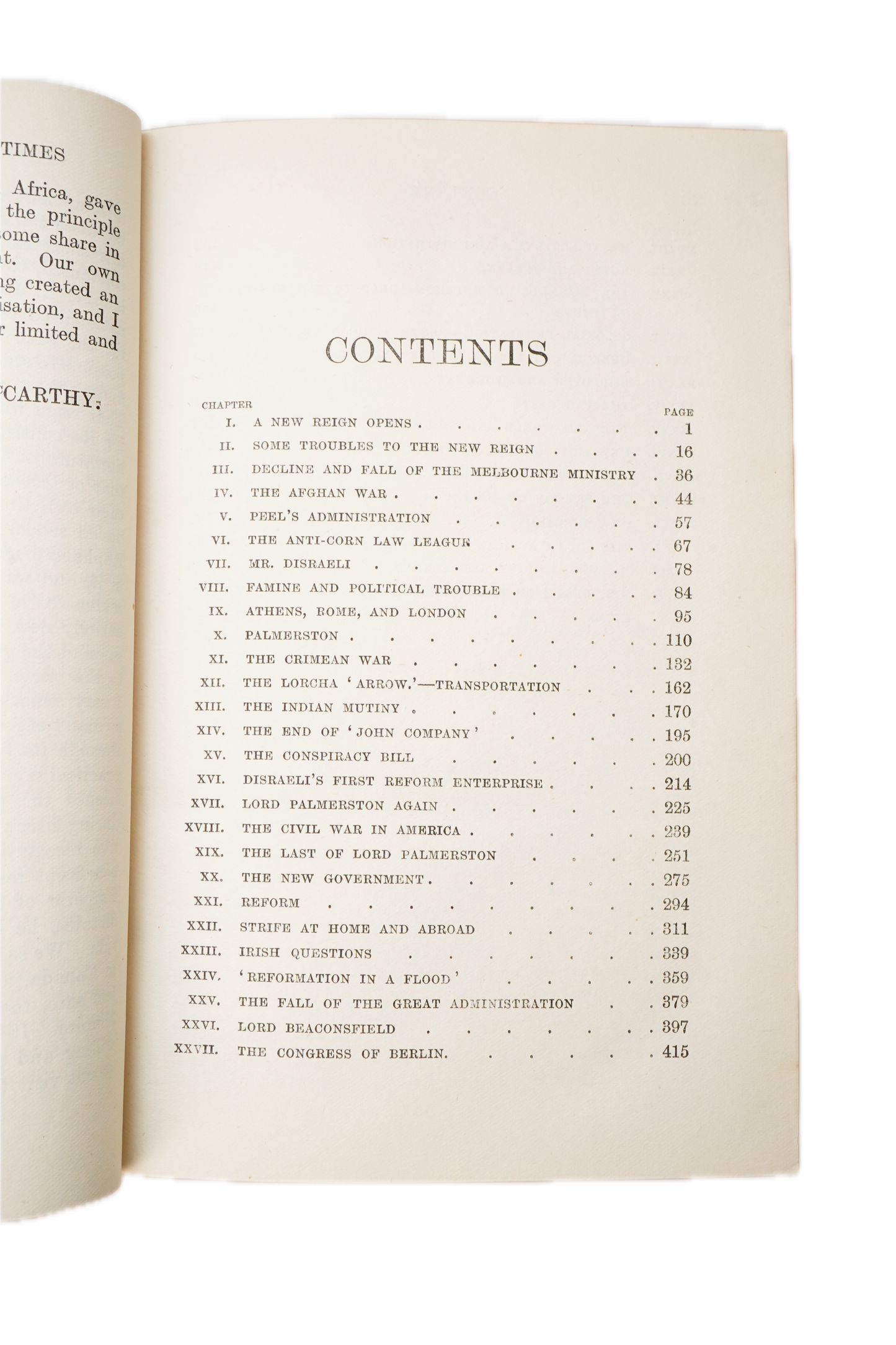 1907 McCarthy Short History of Our Own Times Full Leather History