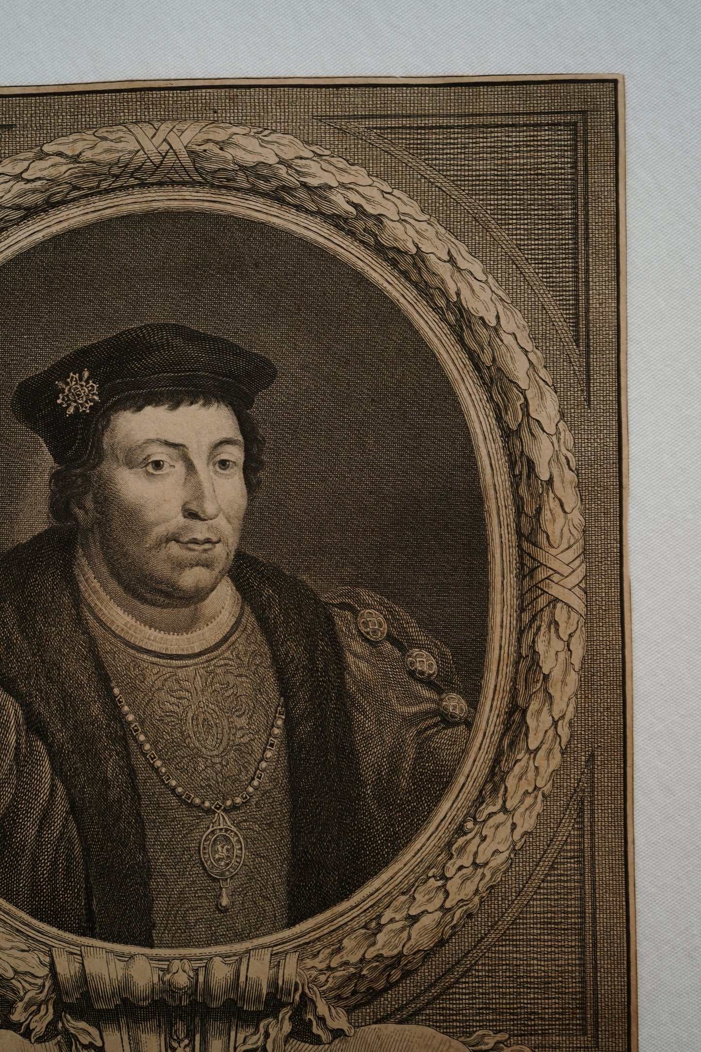 Early 19th Century Engraving "Duke of Buckingham" by Jacobus Houbraken