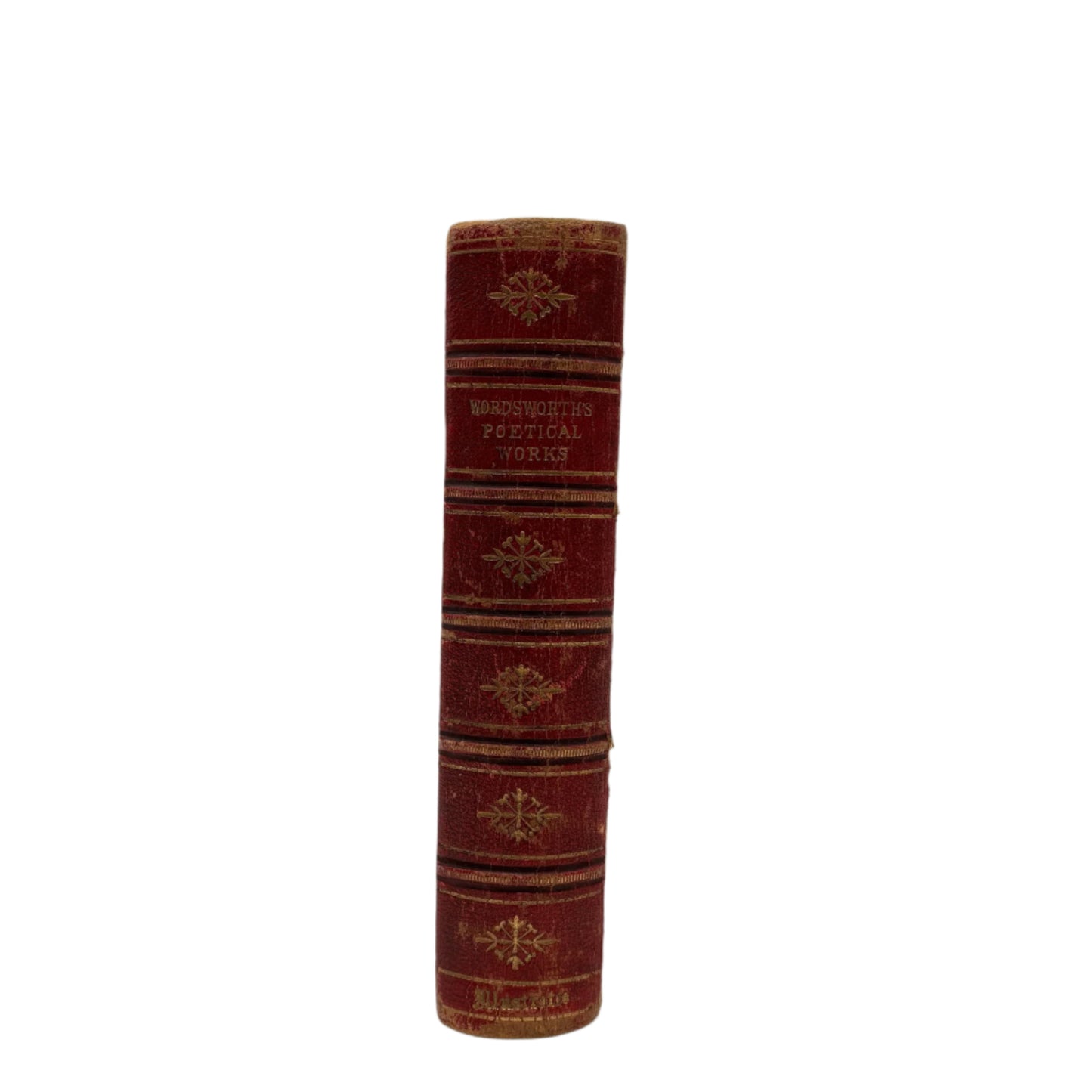 Poetical Works of William Wordsworth 1868 Leather Gift Edition | Classic Poetry Book with Gilt Binding and Engravings