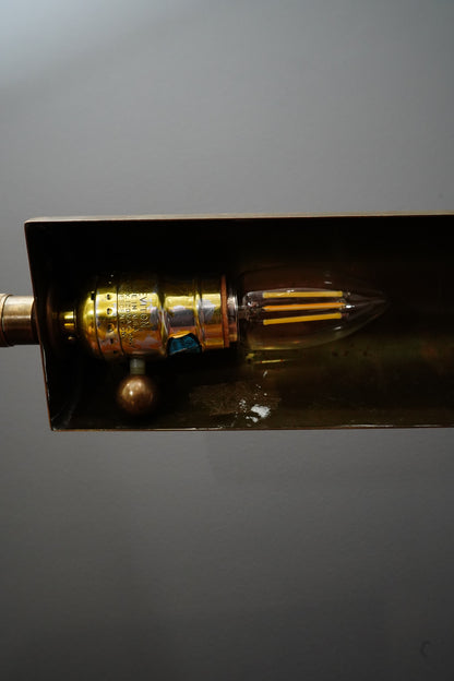 Vintage Brass Desk Lamp, Dimmable