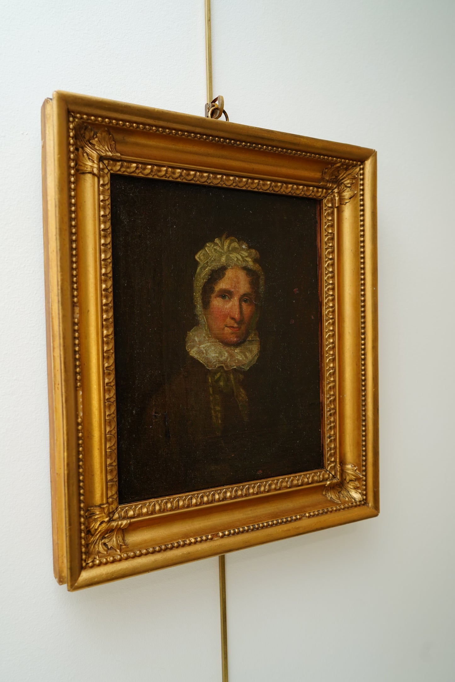 Early 19th Century British Portrait of a Woman with Inscription, Oil on Canvas