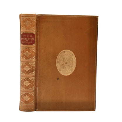 1895 English Literature Prize Binding Full Calf Leather Book
