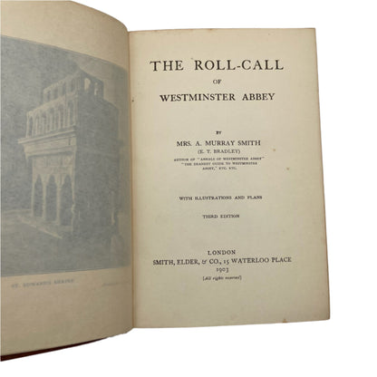 1903 The Roll-Call of Westminster Abbey Tree Calf Binding