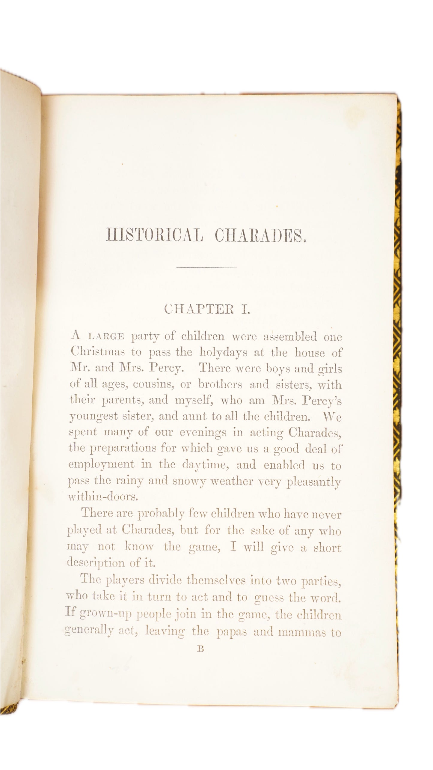 Maitland Historical Charades 1847 Antique Morocco Leather Book
