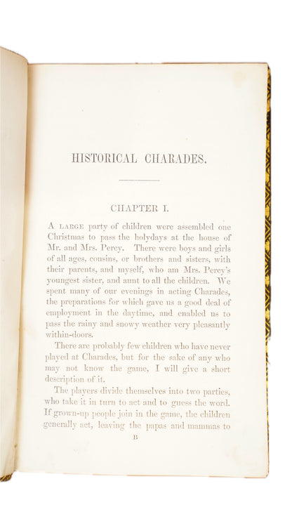 Maitland Historical Charades 1847 Antique Morocco Leather Book