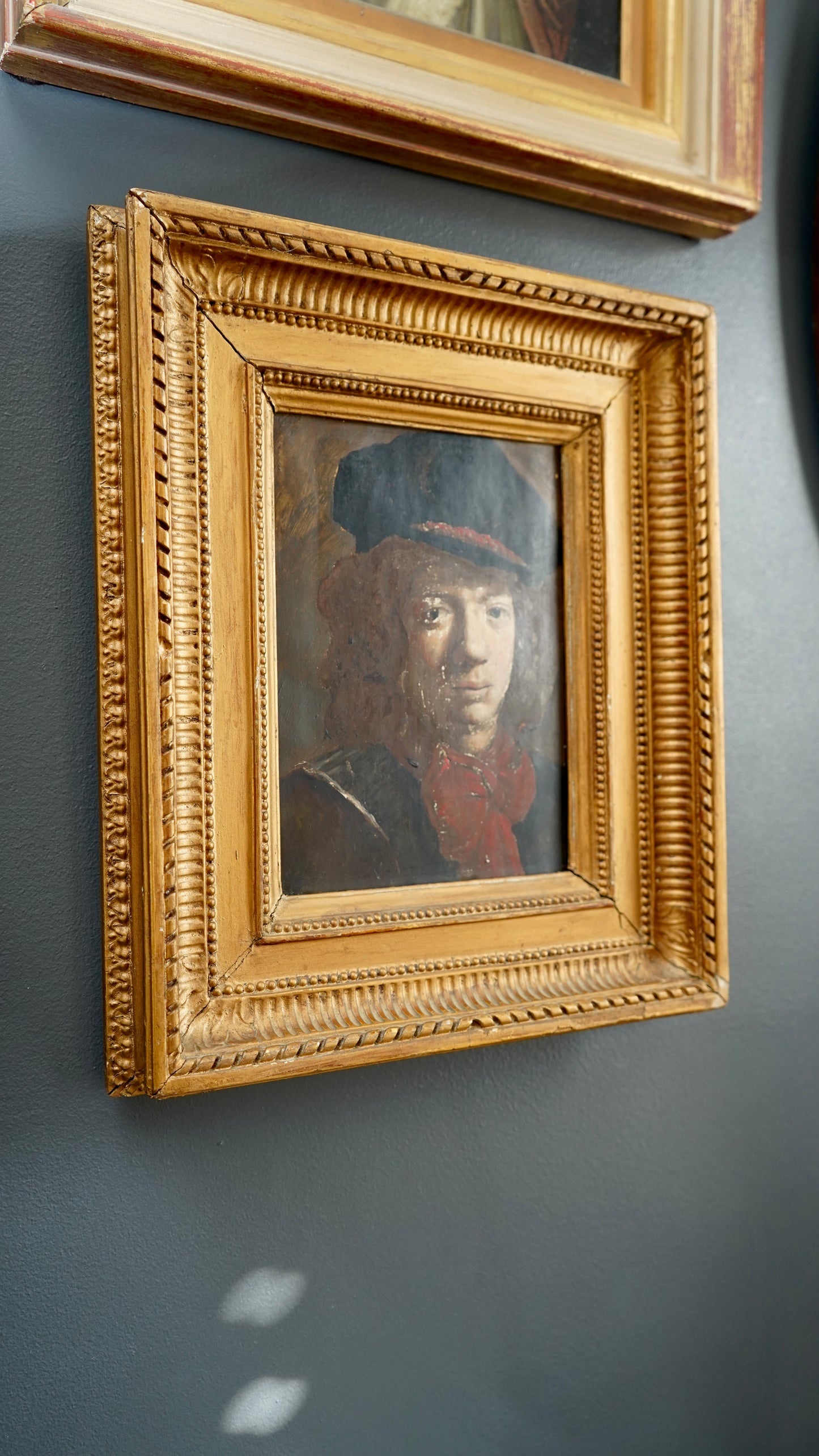 1930 Slade School Portrait Study After the Old Masters | Oil on Board by Gordon Hughes