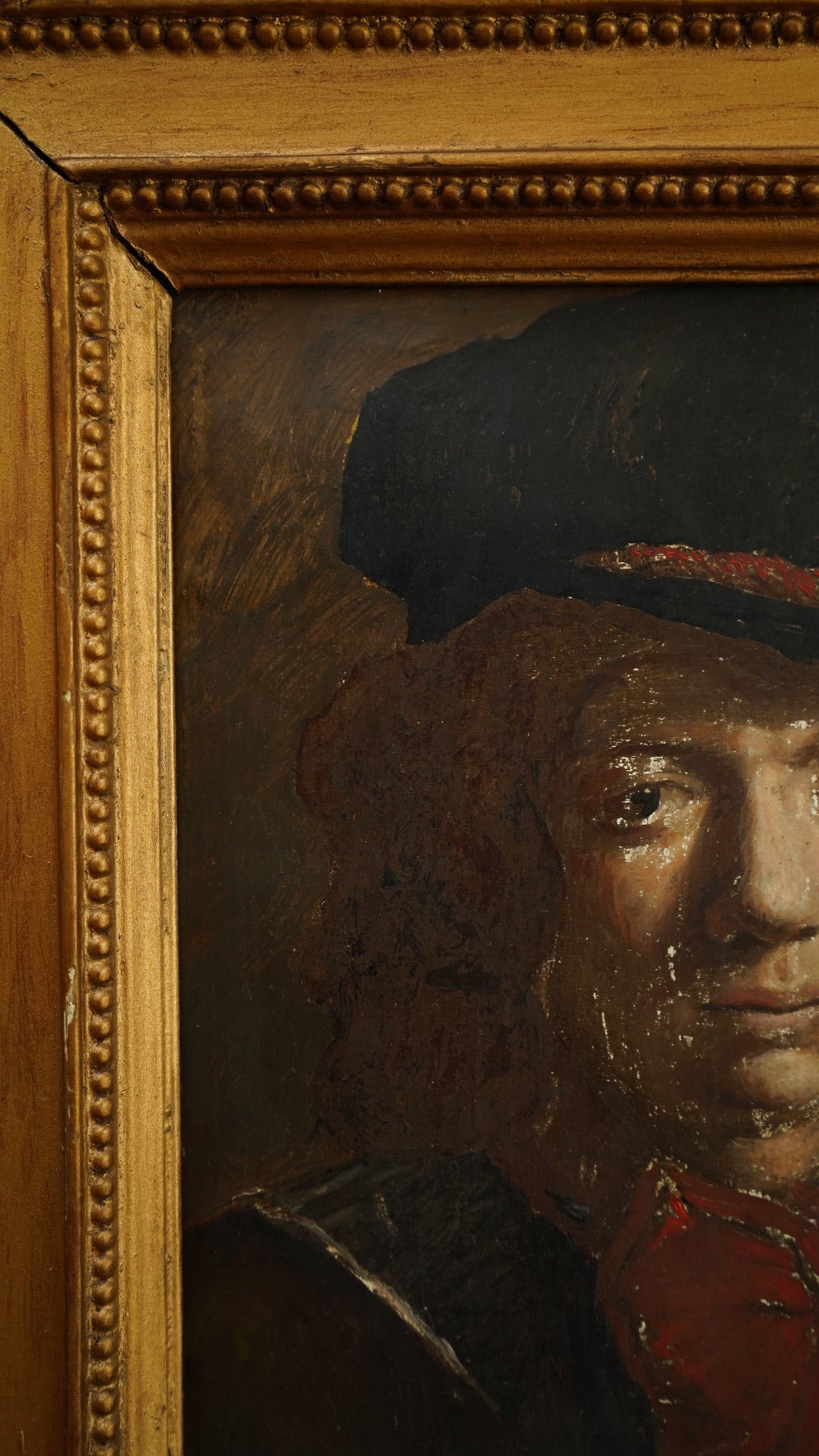 1930 Slade School Portrait Study After the Old Masters | Oil on Board by Gordon Hughes