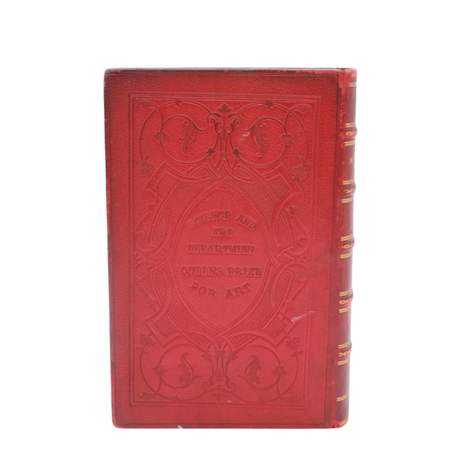 1883 Vol. 2 "The Literary Works of Sir Joshua Reynolds" Red Full Leather Book