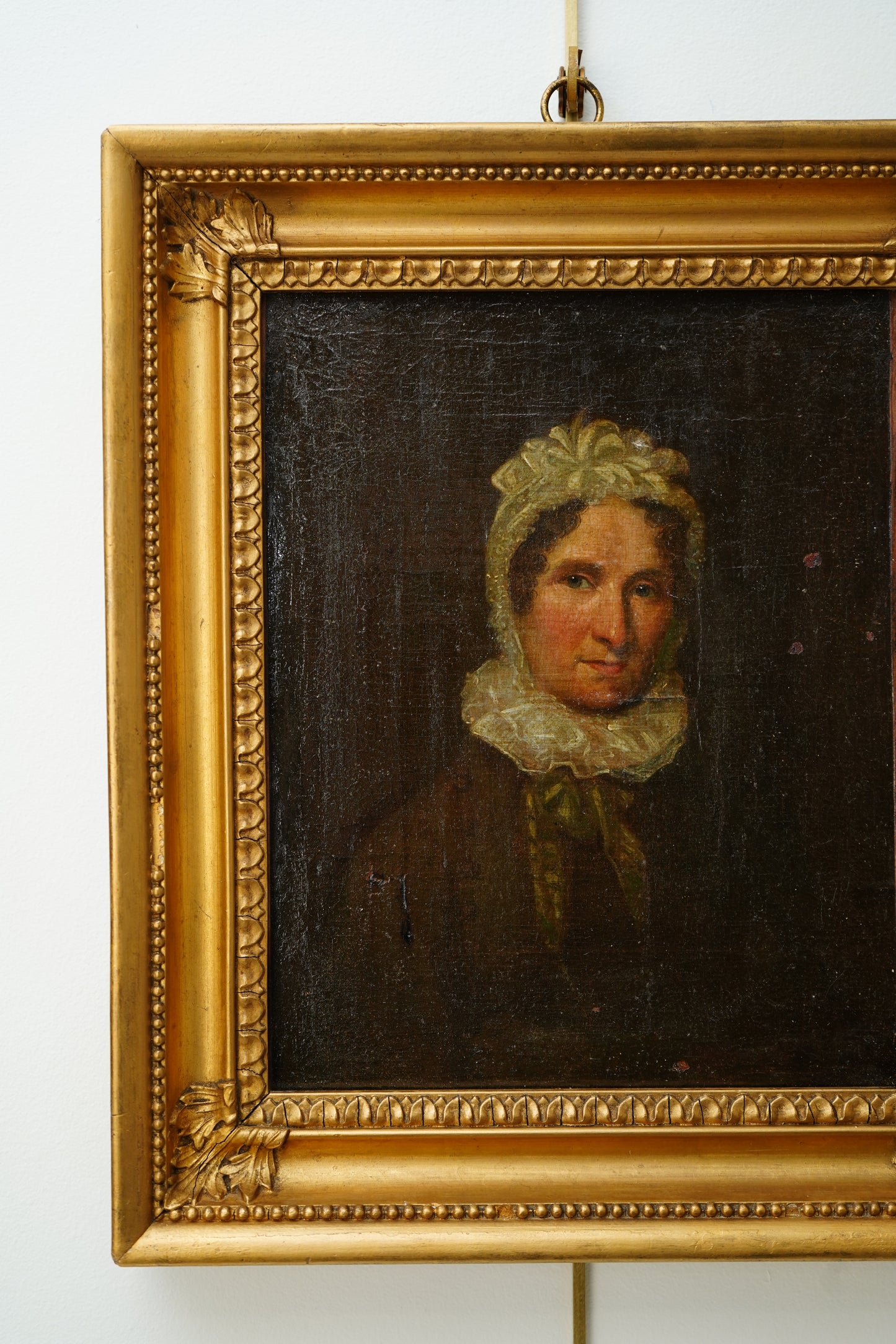 Early 19th Century British Portrait of a Woman with Inscription, Oil on Canvas