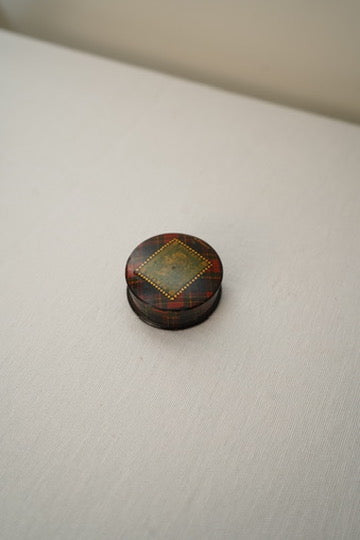 Victorian Scottish Tartanware Stamp Boxes with Queen Victoria Motifs, M'Lean