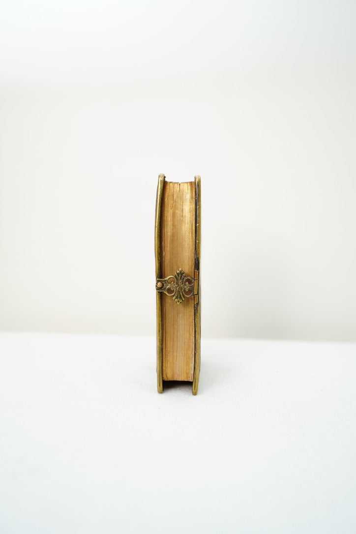 Miniature French Catholic Prayer Book Recueil de Prières Miniature with Clasp and Gilt Edges