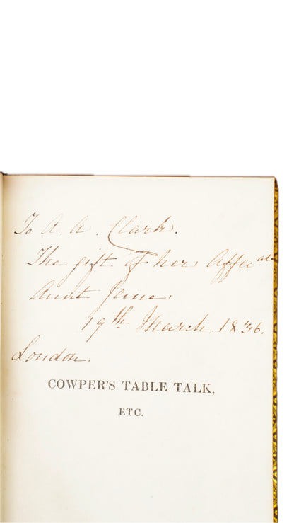 William Cowper Poems 3 Volumes John Sharpe 1825 Antique Calf Set