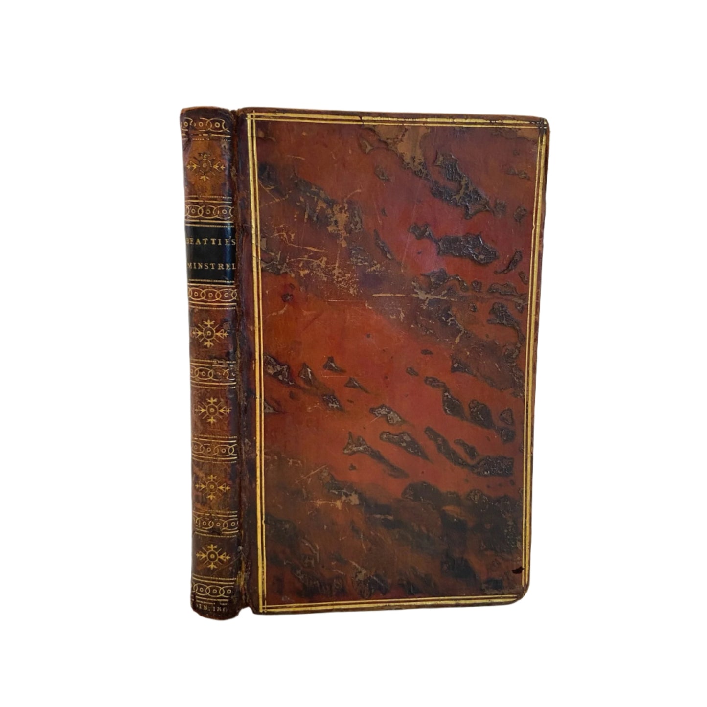 1807 "The Minstrel" Full Brown Calf Leather Book