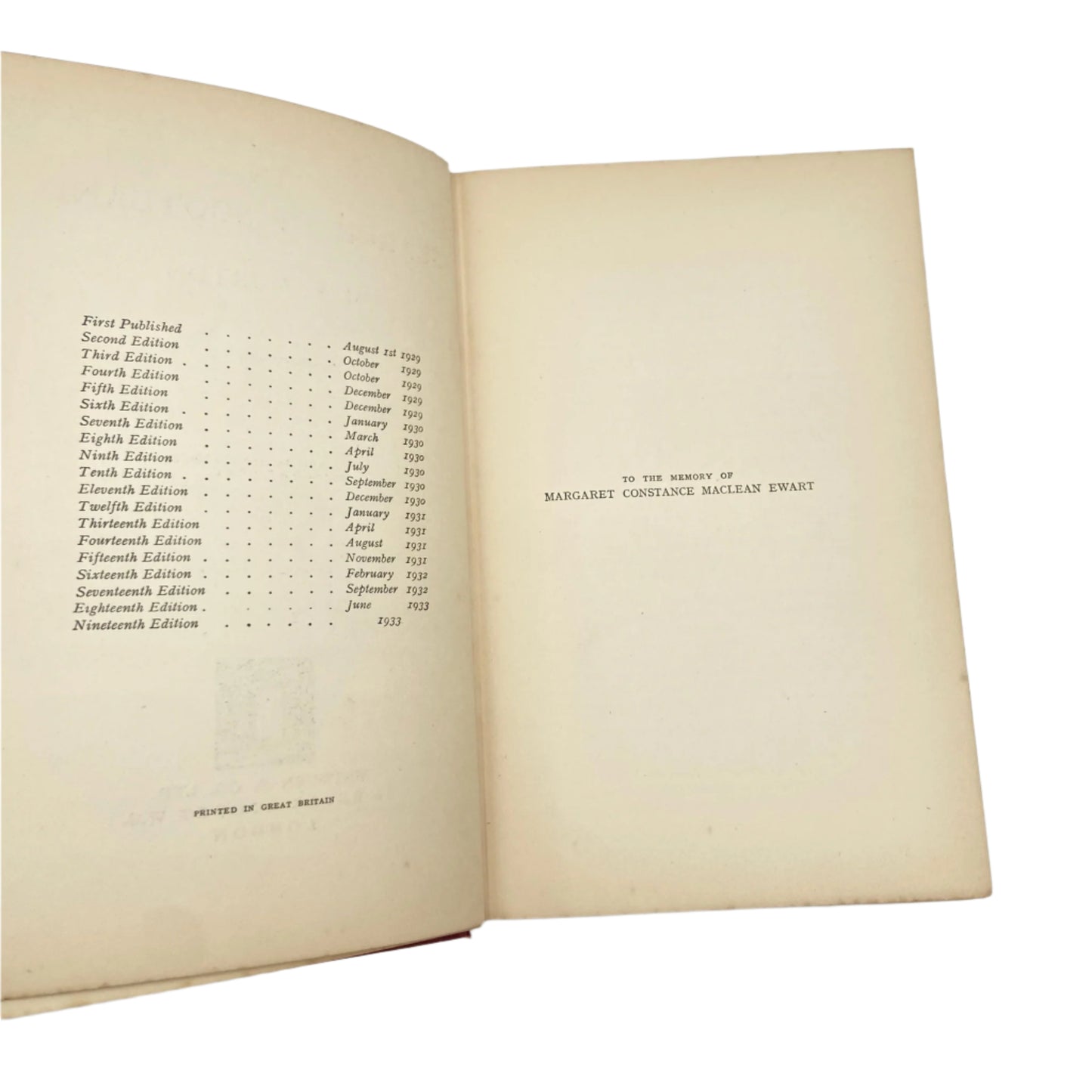 1933 "In Search of Scotland" Red Maroon Cloth Book