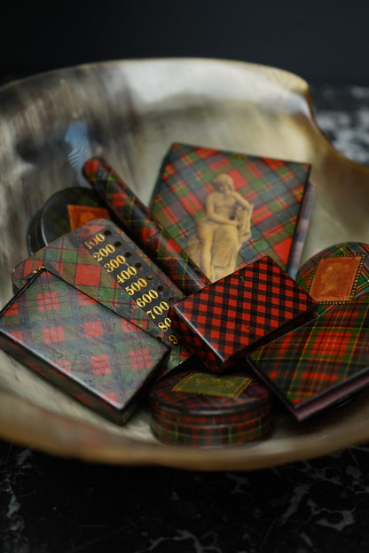 Victorian Scottish Tartanware Aide Memoire Pocket Notebook c. 1860–1880