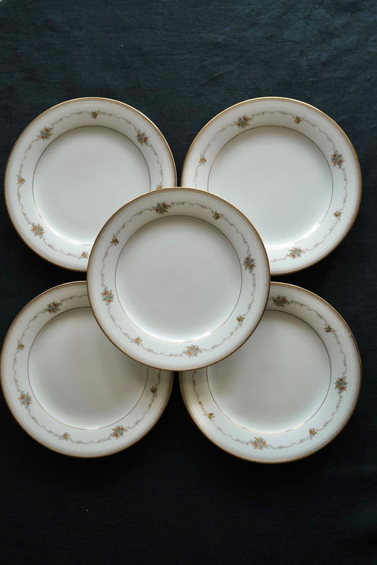 Mid-Century Noritake ‘Joanne’ Bone China Side Plates (Set of 5)