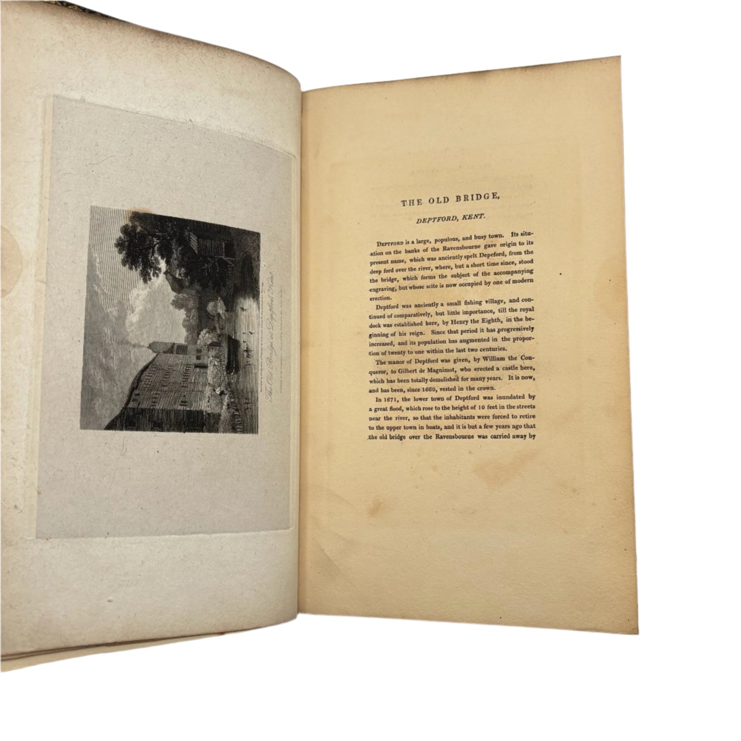 4 Volumes 1815 & 1816"The Antiquarian Itinerary" Full Black Moroccon Leather Book