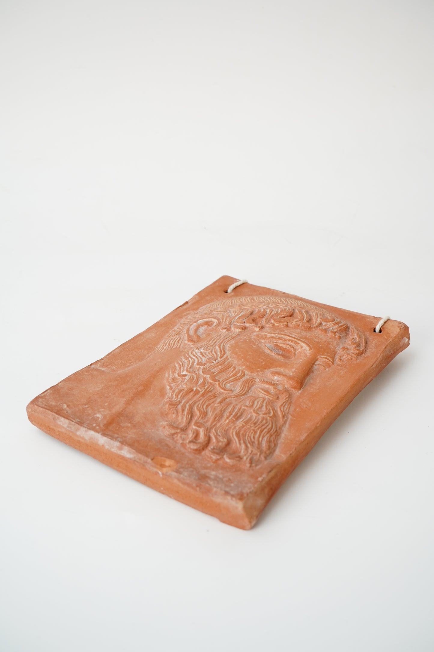 Vintage Terracotta Relief Plaque Jupiter of Istia Zeus Head