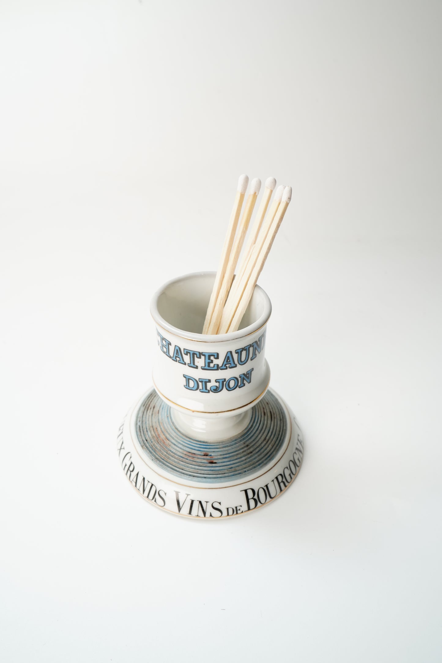 Antique French Porcelain Pyrogène Match Striker & Holder