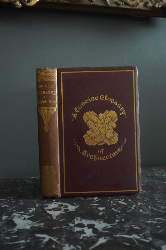 1882 "A Concise Glossary of Terms Used in Grecian, Roman, Italian, and Gothic Architecture" Purple Cloth Book