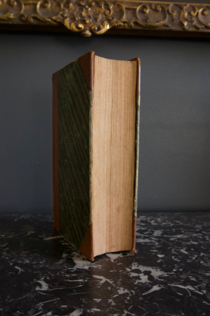 1846 "Brown’s Dictionary of The Holy Bible" Brown Half Leather Book