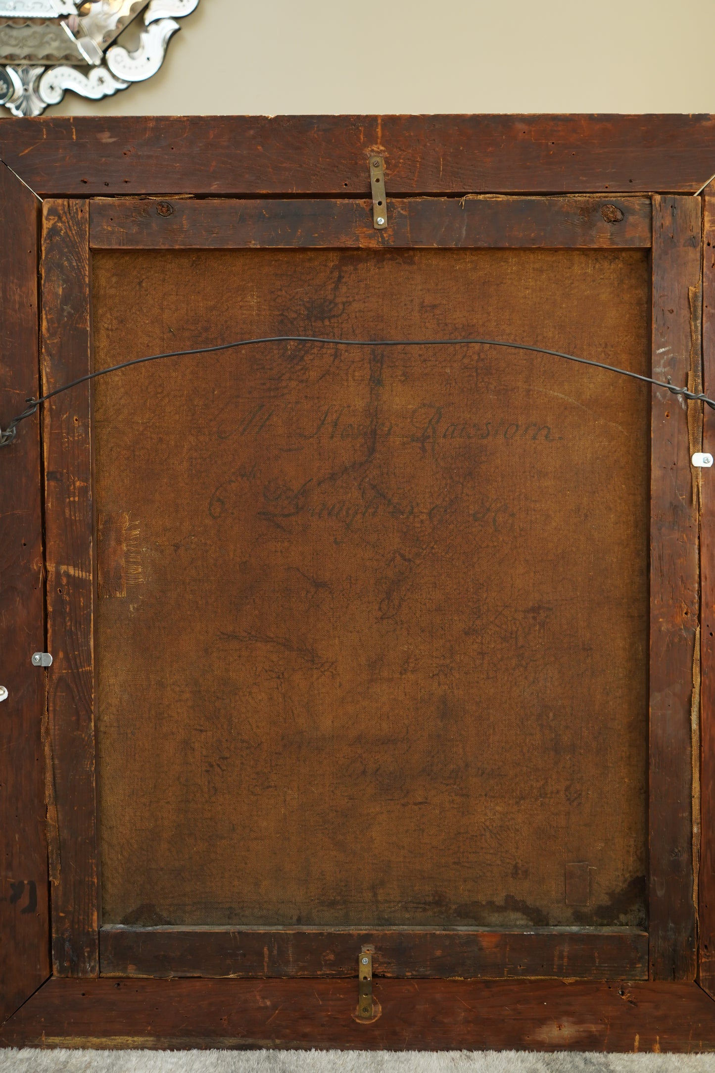 18th Century Georgian Portrait Oil on Canvas Painting, c. 1720–1740