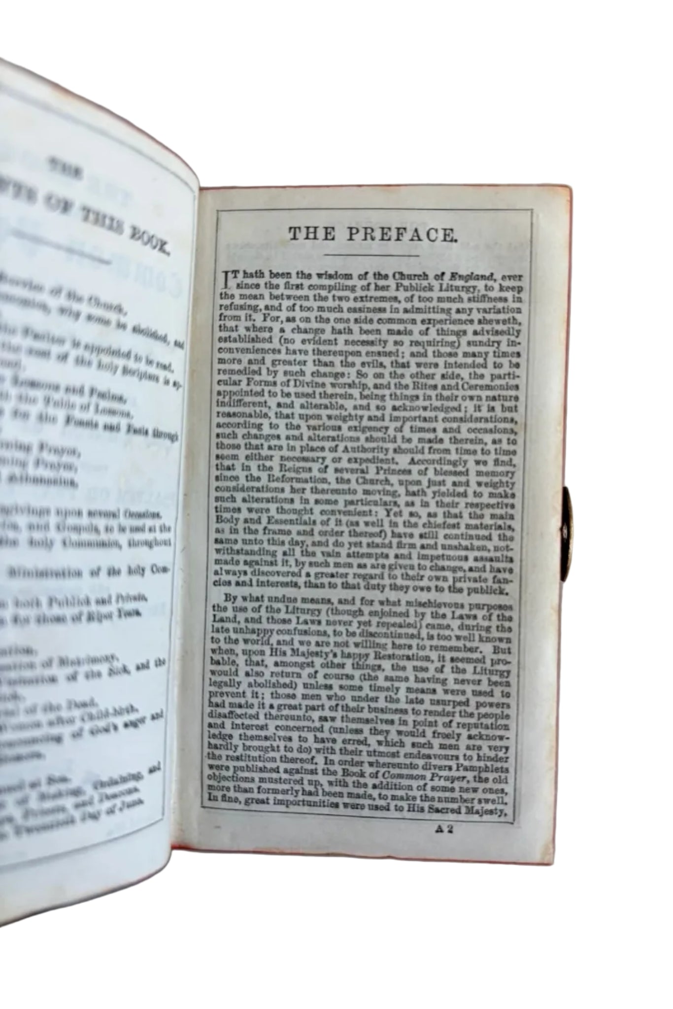 Antique Miniature Book of Common Prayer with Clasp